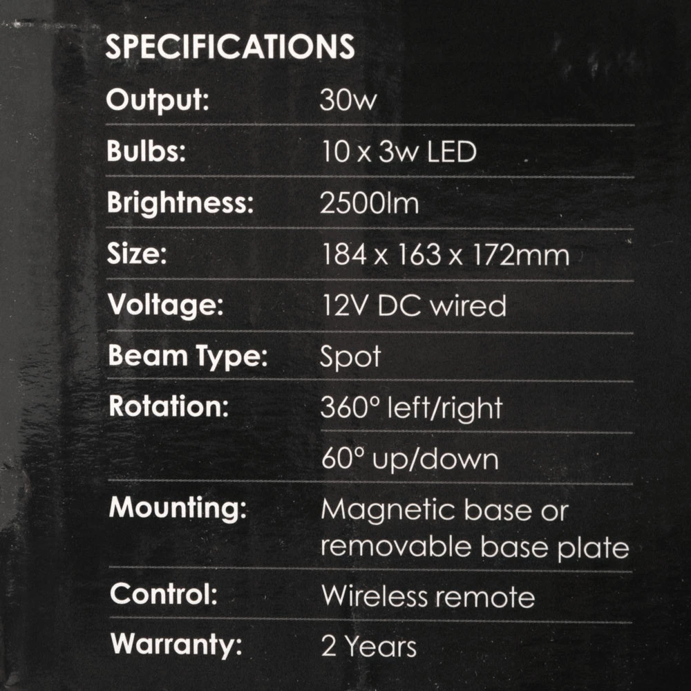 Night Saber LED Remote Control Searchlight With Handle And Remote 2500lm 4 Night Saber LED Remote Control Searchlight With Handle And Remote 2500lm - Image 2