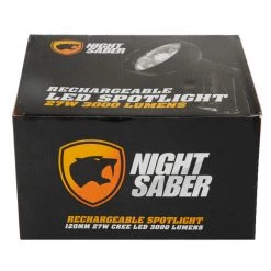 Night Saber 3000lm Rechargeable Handheld LED Spotlight 120mm 27W