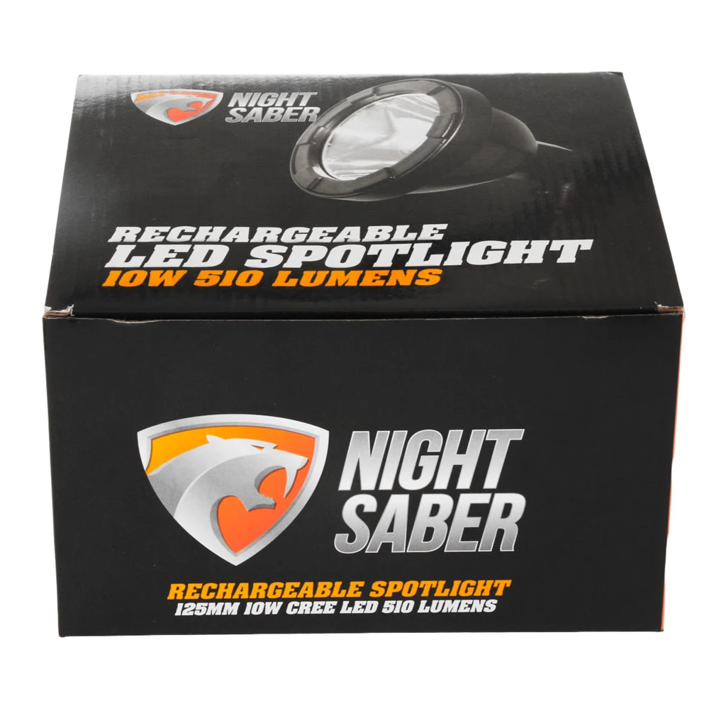 Night Saber 510lm Rechargeable Handheld LED Spotlight 125mm 10W 3 Night Saber 510lm Rechargeable Handheld LED Spotlight 125mm 10W