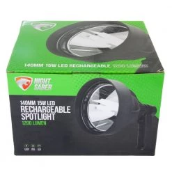 Night Saber 1200lm Rechargeable Handheld LED Spotlight 140mm 15W