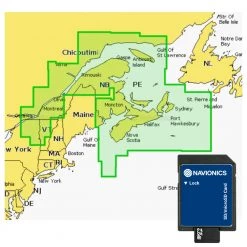 Navionics Platinum Chart Card Nova Scotia To St. Lawrence River SD/MSD Card