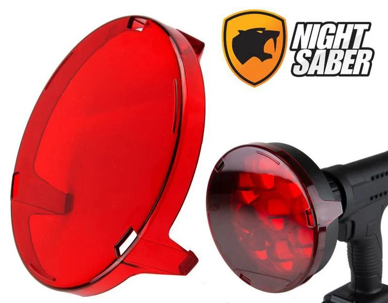 Night Saber Red Spotlight Filter For 120mm 6500 Lumen Spotlight 3 Night Saber Red Spotlight Filter For 120mm 6500 Lumen Spotlight