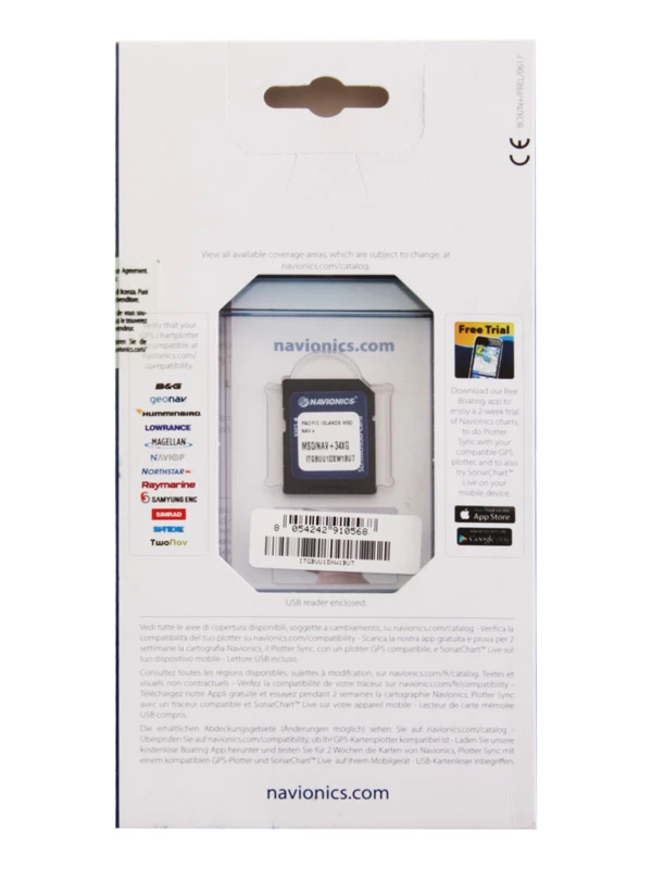 Navionics Plus Chart Card Pacific Islands SD/MSD 3 Navionics Plus Chart Card Pacific Islands SD/MSD